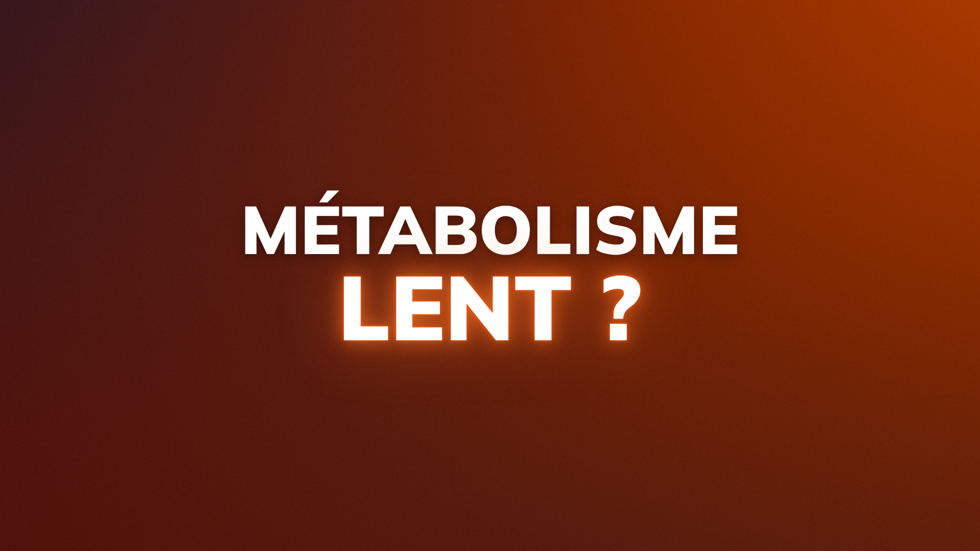 Pourquoi ton métabolisme bloque ta perte de poids