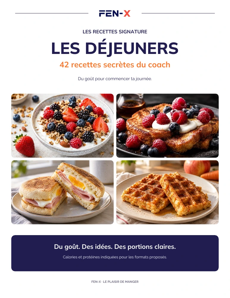 Couverture du livre Les déjeuners — 42 recettes secrètes du coach